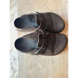 Papillio Brown Suede Mules